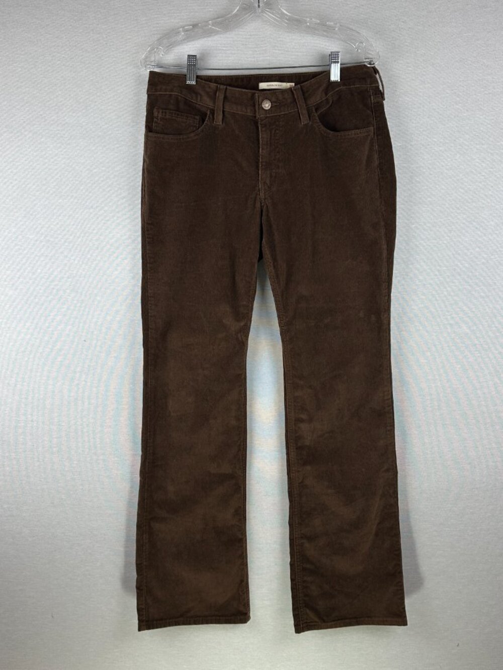 Superlow Bootcut 30 Corduroy Women's Pants Carafe/Brown Color Size W30 L32